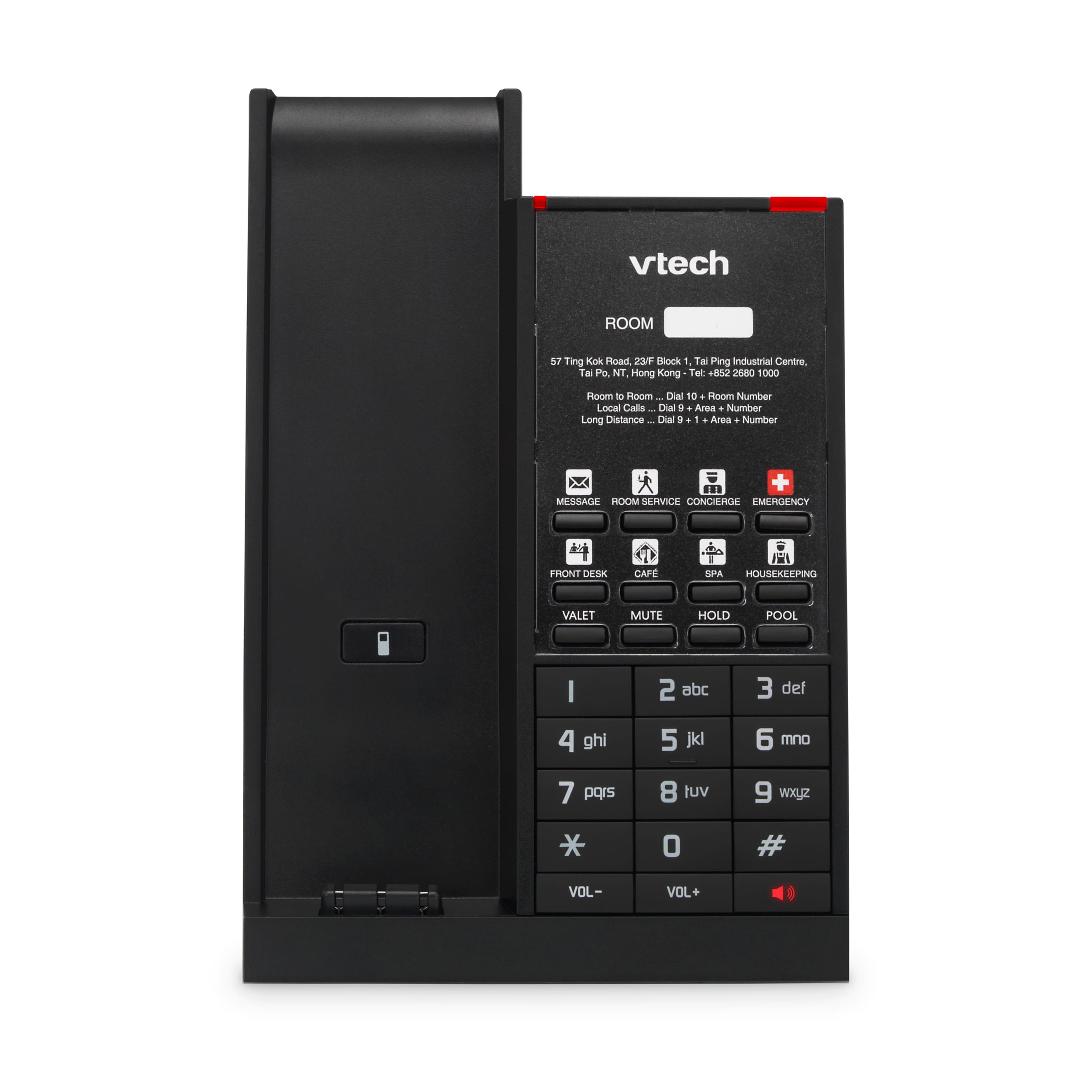 1-Line Analog Cordless Phone with Battery Backup - VTech® Hotel Phones